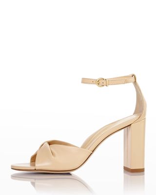 Carrie Twisted Napa Ankle-Strap Sandals