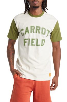 CARROTS BY ANWAR CARROTS Carrot Field Colorblock Cotton Graphic T-Shirt in Olive