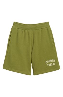 CARROTS BY ANWAR CARROTS Carrot Field Cotton Sweat Shorts in Olive
