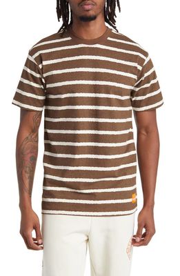 CARROTS BY ANWAR CARROTS Crops Stripe T-Shirt in Brown