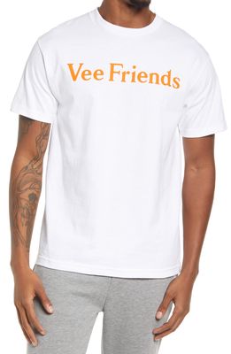 CARROTS BY ANWAR CARROTS Vee Friends Cotton Graphic Tee in White