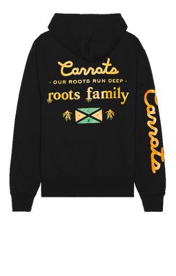 Carrots Roots Family Hoodie in Black