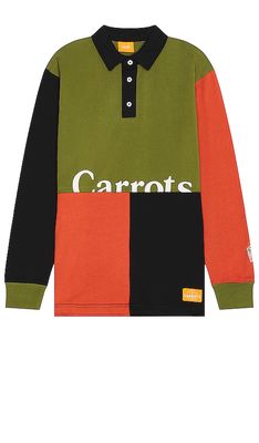 Carrots Wordmark Rugby in Olive