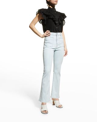 Carson Ankle Flare Cropped Jeans