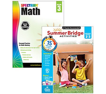 Carson Dellosa Education Math Workbook 2-Pack G rade 2-3