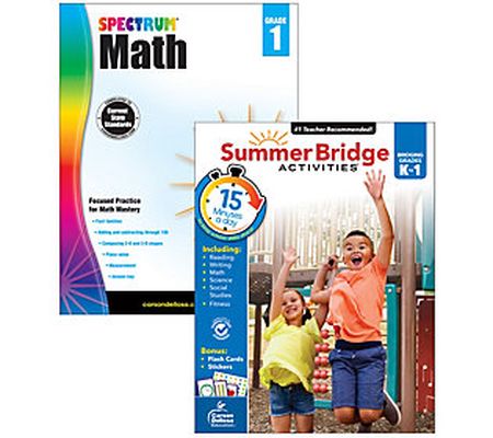 Carson Dellosa Education Math Workbook 2-Pack G rade K-1