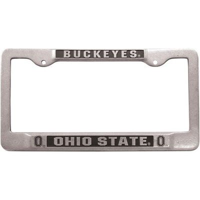 CARSON INDUSTRIES Pewter Ohio State University Buckeyes Team Name License Plate Frame