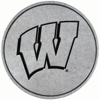 CARSON INDUSTRIES Wisconsin Badgers Standard Pewter Hitch Cover