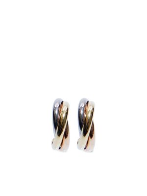 Cartier 18kt gold Trinity hoop earrings