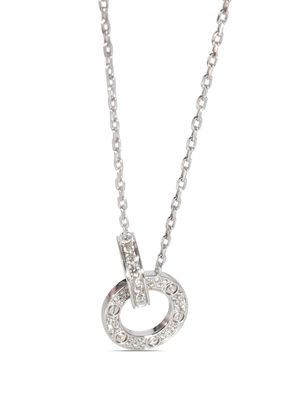 Cartier 18kt white gold Love diamond necklace - Silver