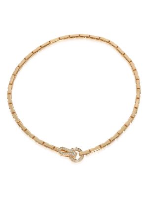Cartier 18kt yellow gold Agrafe diamond necklace