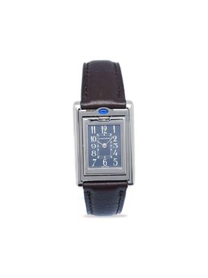 Cartier 1980-1990s pre-owned Tank Basculante 21mm - Blue
