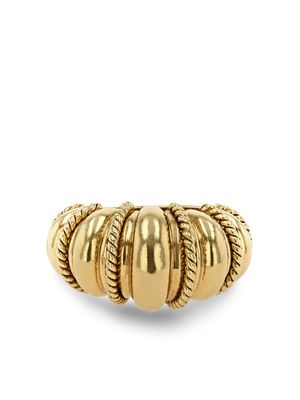 Cartier 1980s Rope Twist Bombe ring - Gold