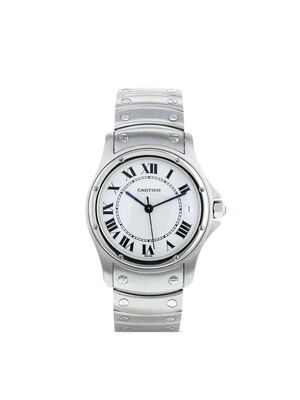 Cartier 1990 pre-owned Cougar 33mm - White