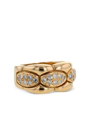 Cartier 1990s yellow gold diamond ring