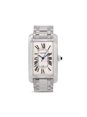 Cartier 2013 pre-owned Americaine Tank 26mm - White