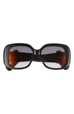 Cartier 54mm Square Sunglasses in Black