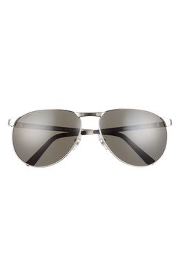 Cartier 57mm Gradient Round Sunglasses in Black