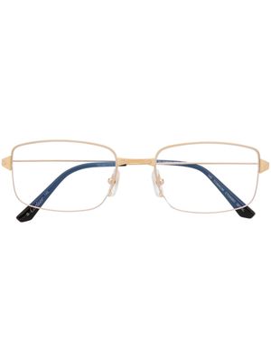 Cartier Eyewear clear-lenses rectangle-framed glasses - Gold