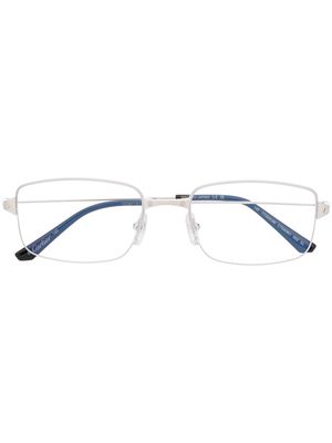 Cartier Eyewear clear-lenses rectangle-framed glasses - Silver