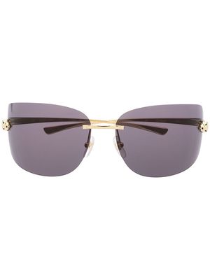 Cartier Eyewear frameless tinted sunglasses - Gold