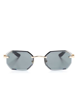 Cartier Eyewear geometric rimless sunglasses - Grey