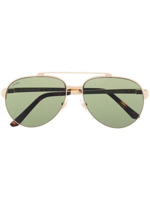 Cartier Eyewear metallic pilot-frame sunglasses - Gold