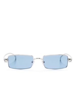 Cartier Eyewear Panthère de Cartier rectangle-frame sunglasses - Silver
