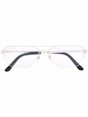 Cartier Eyewear pilot-frame glasses - Silver