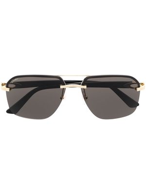 Cartier Eyewear pilot-frame sunglasses - Black