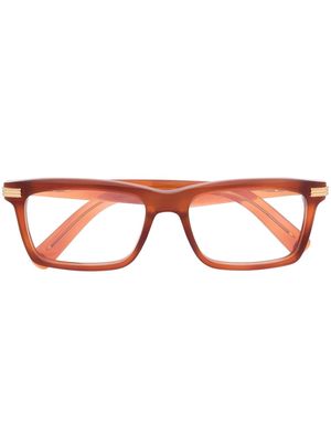Cartier Eyewear rectangular frame glasses - Orange