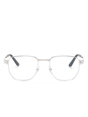 Cartier Eyewear Santos de Cartier square-frame glasses - Silver