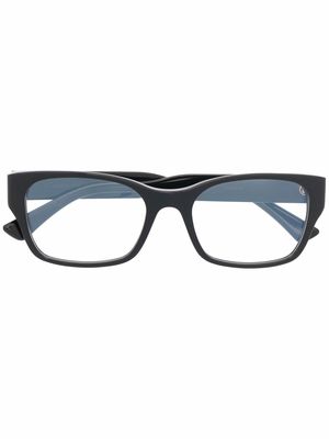 Cartier Eyewear side logo-plaque glasses - Black
