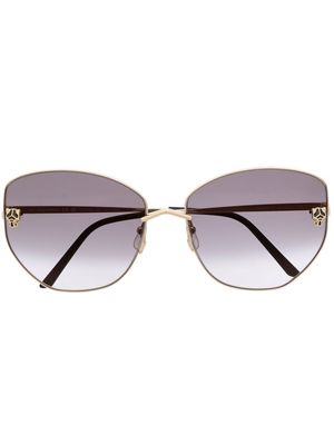 Cartier Eyewear signature Panther gold-tone sunglasses