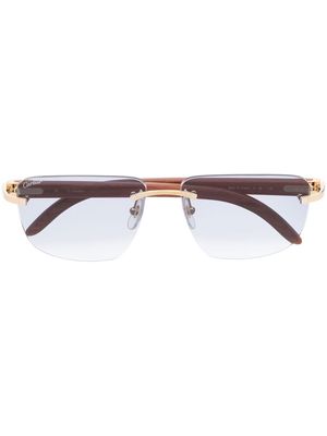 Cartier Eyewear square-frame sunglasses - Brown