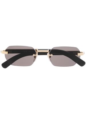 Cartier Eyewear tinted geometric-frame sunglasses - Gold