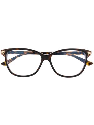 Cartier Eyewear tortoiseshell framed glasses - Brown