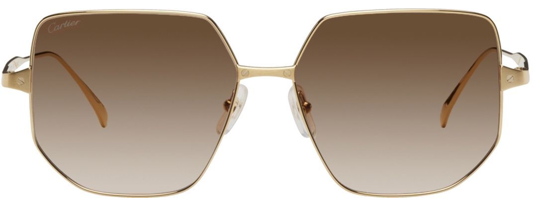 Cartier Gold Square Sunglasses