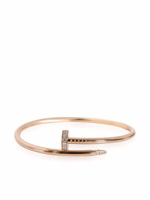 Cartier pre-owned 18kt rose gold Juste un Clou diamond bracelet - Pink