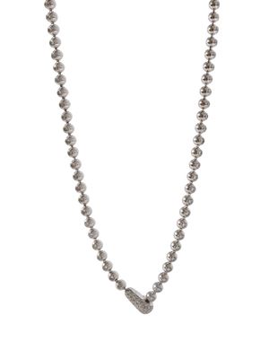 Cartier pre-owned 18kt white gold Perles de Diamants necklace - Silver