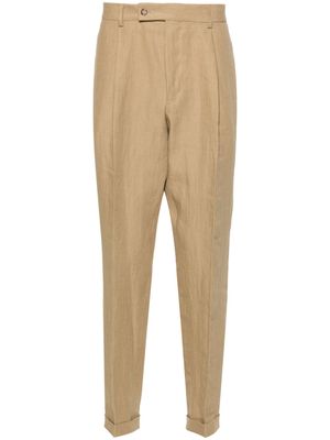 Caruso Armide linen trousers - Neutrals