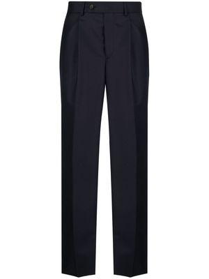 Caruso box-pleat wool tailored trousers - Blue