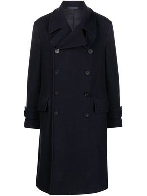 Caruso Corsaro wool blend trench coat - Blue