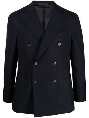 Caruso double breasted suit jacket - Blue