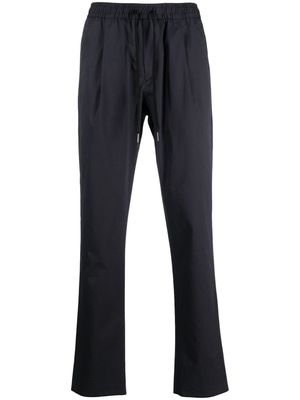 Caruso drawstring-waist stretch-cotton trousers - Blue