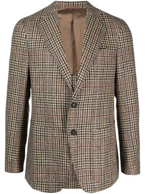 Caruso houndstooth-pattern wool blazer - Neutrals