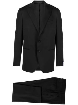 Caruso Norma single-breasted wool suit - Black