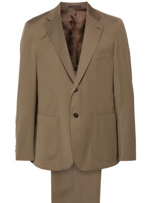 Caruso notched-lapels single-breasted suit - Neutrals