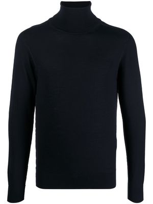 Caruso roll-neck pullover jumper - Blue