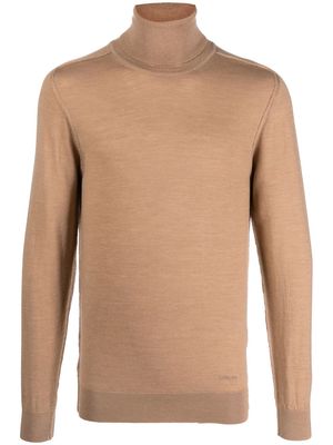 Caruso roll-neck pullover jumper - Neutrals